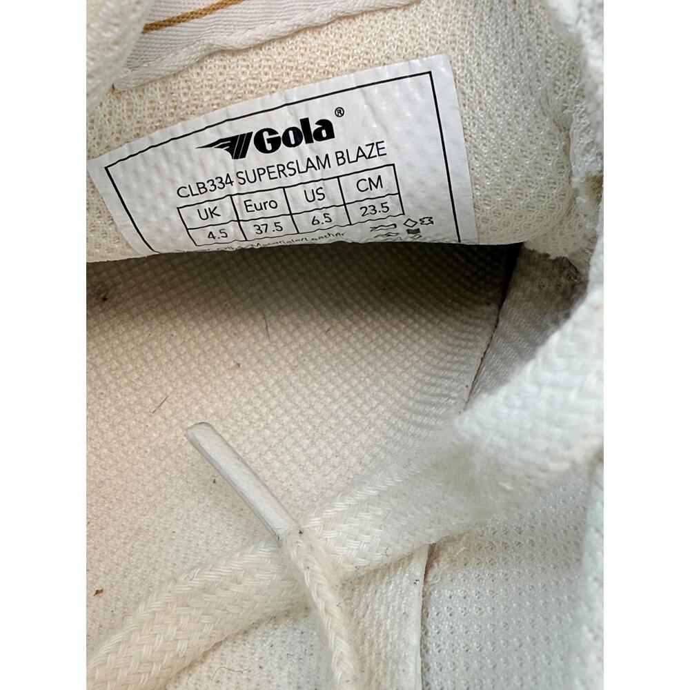 Gola Superslam Blaze CLB334 Women’s Sneakers US 6.5 EU 37.5 White Gold Suede - Picture 9 of 9